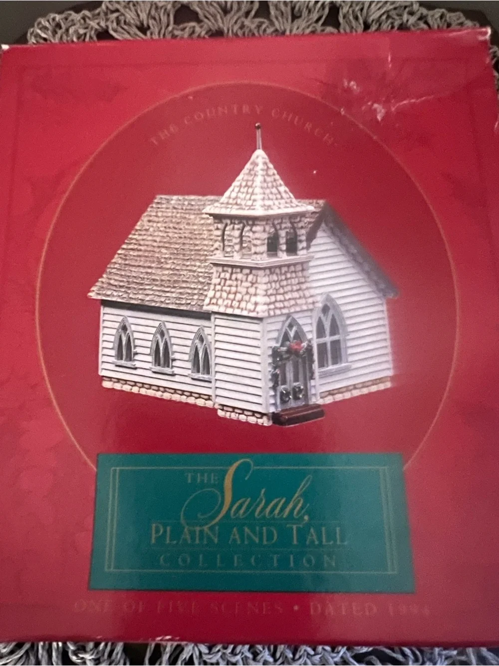 Hallmark Sarah Plain and Tall Country Holiday Church Figurine - movie Wheaton